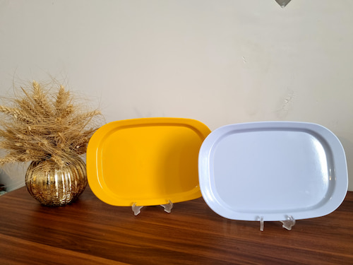 دیس چهار گوش رستورانی با لبه‌ های مستحکم و ایمن